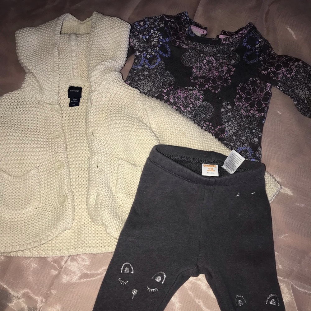 Baby girl sweater, sweatshirt and pants